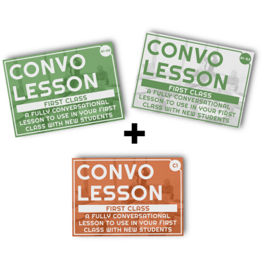 Convo Lesson First Class - all levels bundle